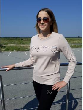 Bluza dresowa serca K2 beż
