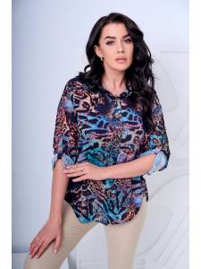 BIG koszula wzorzysta 3/4