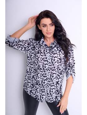 BIG koszula wzorzysta 3/4