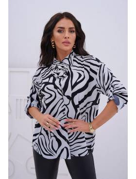 BIG koszula wzorzysta 3/4