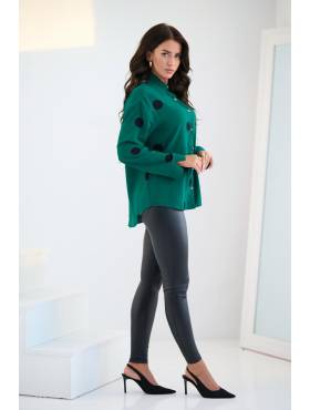 BIG koszula wzorzysta elegancka z mankietem