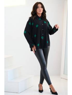 BIG koszula wzorzysta elegancka z mankietem