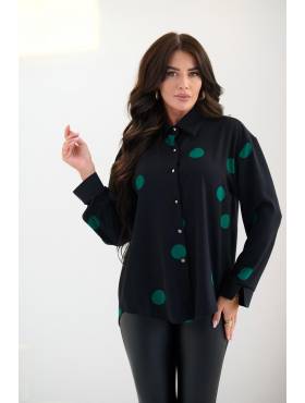 BIG koszula wzorzysta elegancka z mankietem