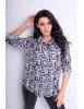BIG koszula wzorzysta 3/4